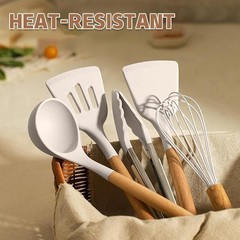 Umite Chef Kitchen Cooking Utensils Set 33 pcs Non Stick Silicone Cooking