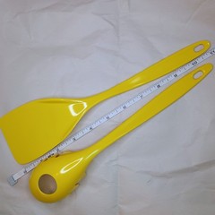 Melamine Kitchen Spatula Pasta Spoon Sunshine Yellow Utensil Unbranded ~Vintage~