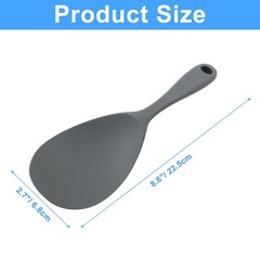 2PCS Silicone Rice Paddle, Non Stick Rice Spoon Scooper, Heat Resista.