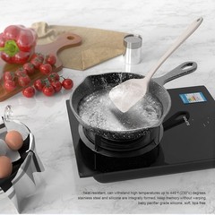 Silicone Cooking Utensils Set Heat Resistant 446°F Kitchen Tools BPA Free Dis…