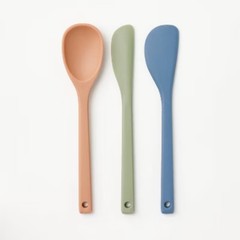 3pk Silicone Mini Spatula Set, Multicolor Dishwasher-Safe