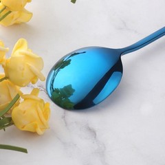 4-Pcs Stainless Steel Round Soup Spoons, 6.88 Inch, Heavy-Weight, Set of 4