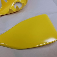 Melamine Kitchen Spatula Pasta Spoon Sunshine Yellow Utensil Unbranded ~Vintage~