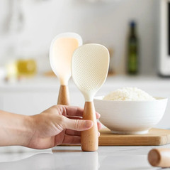 1pc Silicone Cooking Spoon Non-Stick Heat Resistant Kitchen Utensil – NEW