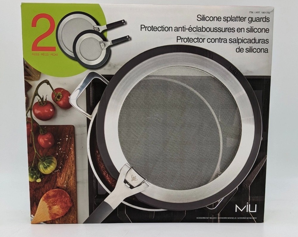 MIU 2-piece Silicone Splatter Guards NEW