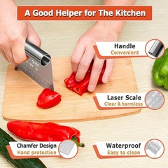 Pro Dough Pastry Scraper/Cutter/Chopper Stainless Steel Mirror Polished with …
