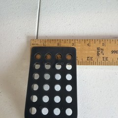 T-fal Black Nylon Spatula Circle Holes Lightweight Plastic Flipper Utensil 2