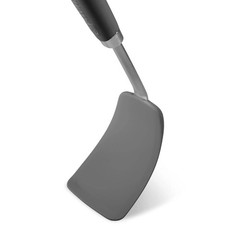 Hygienic Solid Heat-Resistant Flexible Silicone Spatula, Black Turner Non-Stick