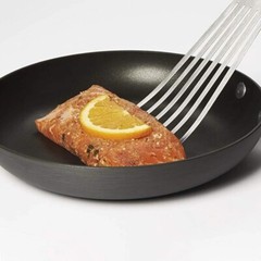 Miu France Set of 2 Small and Large Steel Fish Spatula Slotted Stainless Turner