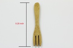 4 Pieces Bamboo Utensil Dessert Wooden Forks Bamboo Forks (USA seller)