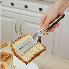 Kitchen Tongs Steak Clamp Stainless Steel Food Clip Bread Meat BBQ Cooking Tools