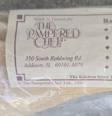 Retired NEW OLD STOCK Set Pampered Chef DISHWASHER SAFE Bamboo Spoons FREEUSHIP