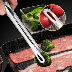 1 PC Stainless Steel Food Tongs – Long Handle, Non-Slip for BBQ & Cooking – NEW*