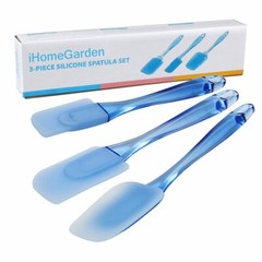 3Pcs Heat Resistant Silicone Spatula Cake Baking Butter Mixing Scraper Home Tool