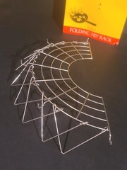 NEW OPEN PACK China Village Deep Fry Steaming Folding Wok/Pan Rack for 12″ Diam