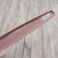 Vintage Ekco Pink Nylon Slotted Short Small Spatula Lightweight Plastic USA