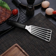 MIU Fish Spatula Stainless Steel, 6.5″ Blade, Plastic Handle