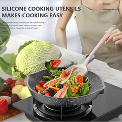 Silicone Cooking Utensils Set Heat Resistant 446°F Kitchen Tools BPA Free Dis…