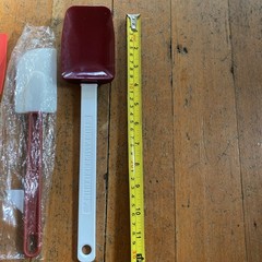 Pampered Chef Spatula Red 12” Made In USA Tupperware Red 3 Scraper Spatulas