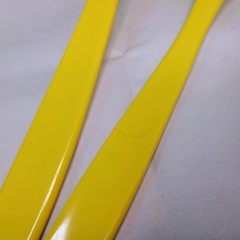 Melamine Kitchen Spatula Pasta Spoon Sunshine Yellow Utensil Unbranded ~Vintage~