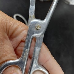 Aluminum Meatball Dumpling Baller Tongs Set 2 Silver Scissor Kitchen Utensil