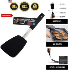 BPA-Free Silicone Spatula for Non Stick Frying Pan, Heat Resistant Flexible H…