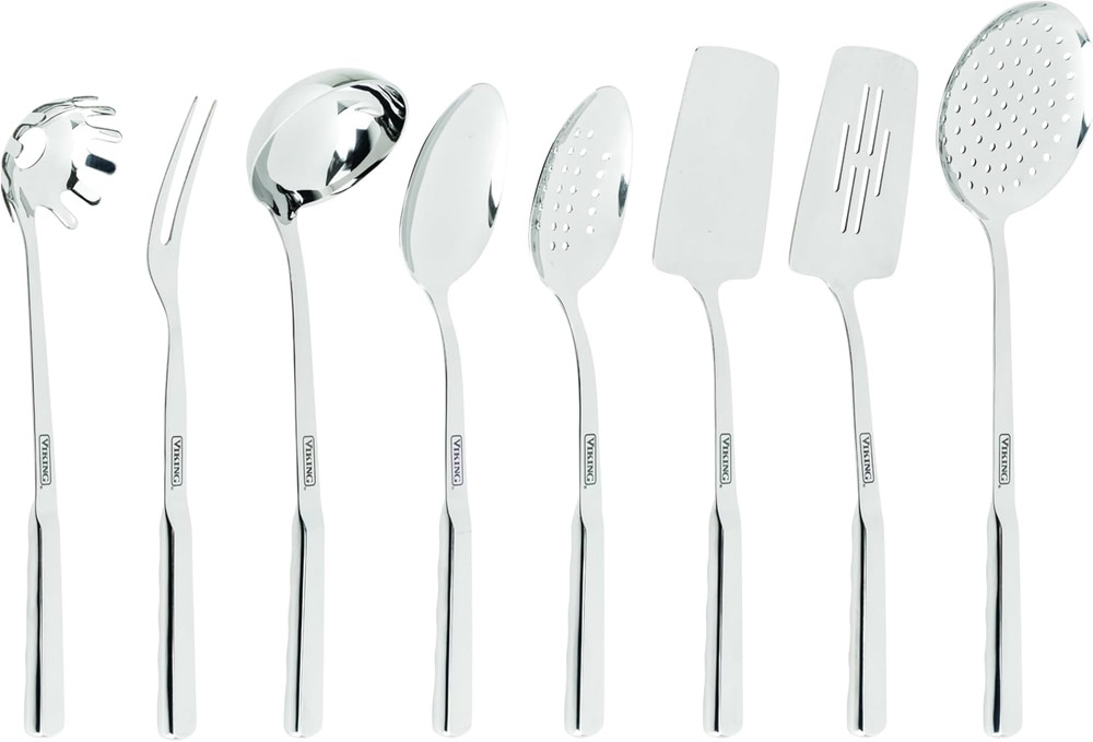 Viking Kitchen Utensils Set, 8 Piece Stainless Steel Cooking Utensil Set, Includ