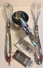 All-Clad Measuring Cups & Utensil Flat and Round Whisk