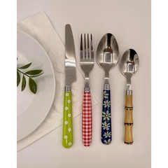 Mosaic Utensil Set 16 Piece Stainless Steel Dishwasher Safe Casual Dining Gift