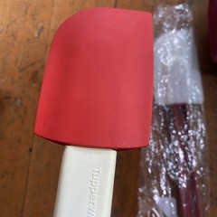 Pampered Chef Spatula Red 12” Made In USA Tupperware Red 3 Scraper Spatulas
