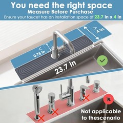 Diatomite Stone Faucet Mat for Kitchen Sink Sink Stone Quick Dry Around Fauce…