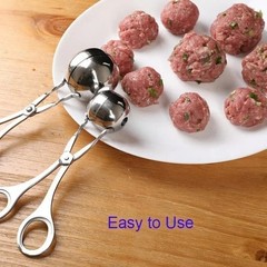 Meat Ball Maker Tool Stainless Steel Clip Round Rice Ball Shaper Spoon Meatball