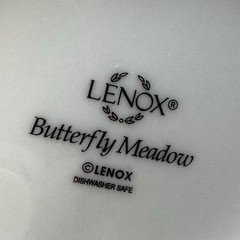 Lenox China BUTTERFLY MEADOW Utensil Crock Vase 7” x 5” EUC