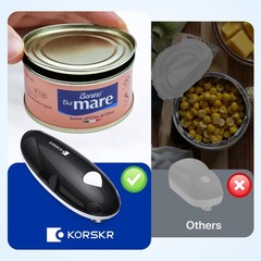 Electric Can Opener, Opener for Seniors, Suitable Any Size L, Black