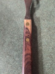 Vintage Ohio China Company Wooden Riveted Serving Meat Fork