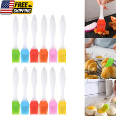 10Pc Silicone Basting Pastry Brush Set Perfect BBQ Baking Oil Brush Kitchen Tool