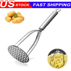 Stainless Steel Manual Potato Press Kitchen Tool Potato Masher Home Food Grater