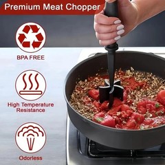 1PC Meat Chopper Hamburger Ground Beef Masher Heat Resistant Cooking Tool
