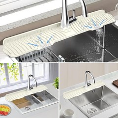 30 Inch Sink Splash Guard Silicone Sink Mat for Kitchen Faucet Bathroom