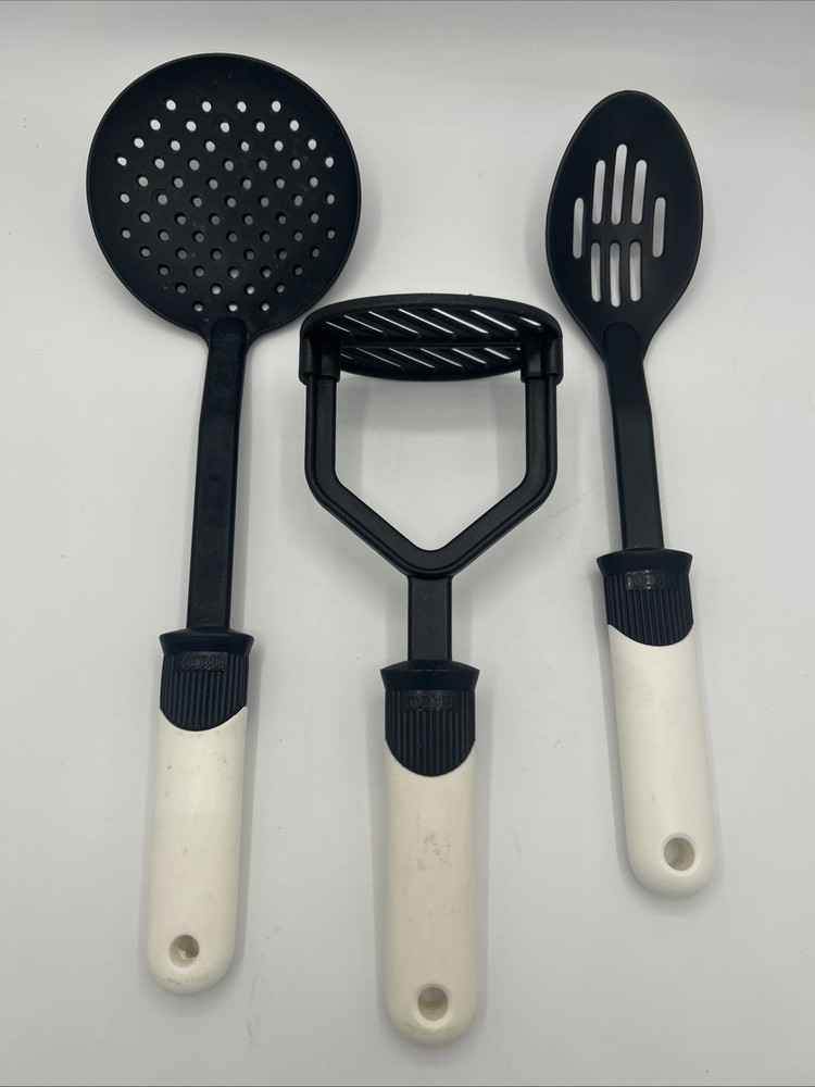 VTG EKCO Heat Resistant Lot of 3 Kitchen Utensils 10-14” Long Thialand/China USA