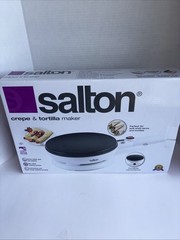 Salton Cordless Electric Crepe & Tortilla Maker NEW