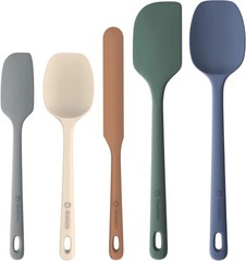 5PCS Silicone Spatula Set Heat Resistant Rubber Kitchen Cooking Utensils Nonstic