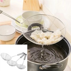 Stainless Steel Spider Strainer Skimmer Ladle Frying Oil Kitchen Scoop_New