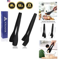 11 Inch Silicone Tongs for Cooking Heat Resistant, Lightweight Non-Scratch St…