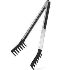 10 Inch Stainless Steel Food Tongs Pasta Salad Grilling Heat Resistant Handle