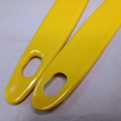 Melamine Kitchen Spatula Pasta Spoon Sunshine Yellow Utensil Unbranded ~Vintage~