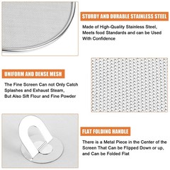 2Pack Splatter Screens for Frying Pan Stainless Steel Grease Splatter Guard …