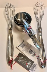 All-Clad Measuring Cups & Utensil Flat and Round Whisk