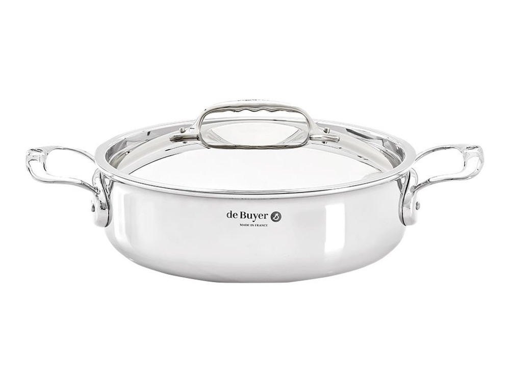 De Buyer Affinity Low Pot with Lid 20cm Pot / Pan 3741.20