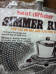 Vintage Stove Top Metal Simmer Ring 8” Heat Diffuser For Gas Electric Ranges NIB